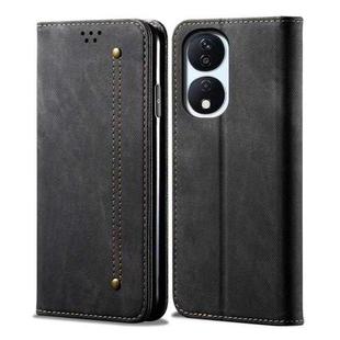For Honor Play 8T 5G / X7b Denim Texture Flip Leather Phone Case(Black)
