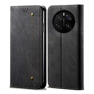 For Honor Magic7 Denim Texture Flip Leather Phone Case(Black)