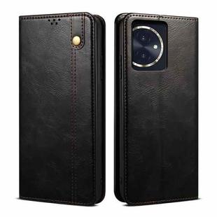 For Honor 100 Oil Wax Crazy Horse Texture Leather Phone Case(Black)