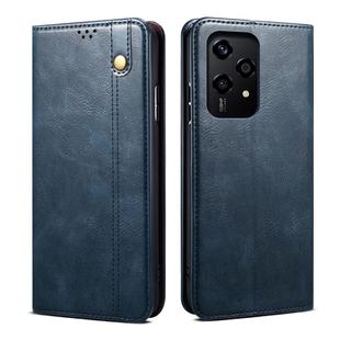 For Honor 200 Lite Global Oil Wax Crazy Horse Texture Leather Phone Case(Blue)
