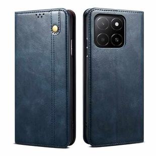 For Honor X5b 4G / X5b Plus 4G Oil Wax Crazy Horse Texture Leather Phone Case(Blue)