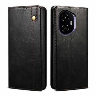 For Honor 300 5G Oil Wax Crazy Horse Texture Leather Phone Case(Black)