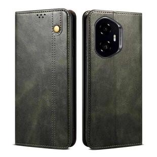 For Honor 300 5G Oil Wax Crazy Horse Texture Leather Phone Case(Green)