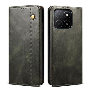 For Honor X8c 4G Oil Wax Crazy Horse Texture Leather Phone Case(Green)