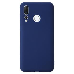 For Huawei nova 4 Shockproof Frosted TPU Protective Case(Dark Blue)