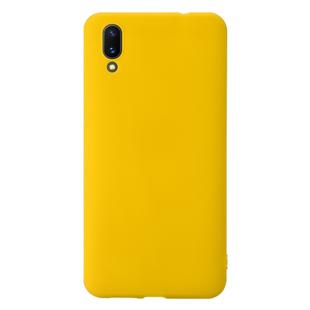 For Vivo X21 Shockproof Frosted TPU Protective Case(Yellow)