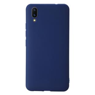 For Vivo X21 Shockproof Frosted TPU Protective Case(Dark Blue)