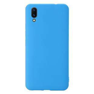 For Vivo X21 Shockproof Frosted TPU Protective Case(Light Blue)