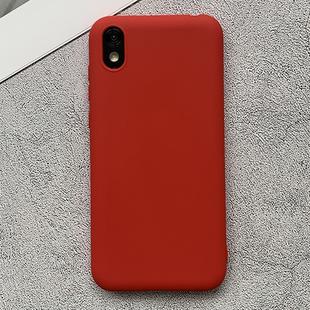 For Huawei Honor Play 3e Shockproof Frosted TPU Protective Case(Red)