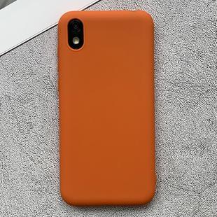 For Huawei Honor Play 3e Shockproof Frosted TPU Protective Case(Orange)