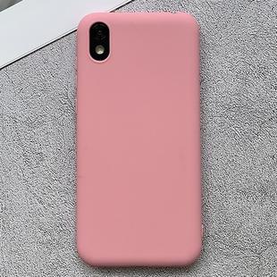 For Huawei Honor Play 3e Shockproof Frosted TPU Protective Case(Pink)