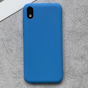 For Huawei Honor Play 3e Shockproof Frosted TPU Protective Case(Light Blue)