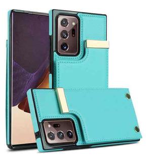 For Samsung Galaxy Note20 Ultra Metal Buckle Card Slots Phone Case(Green)