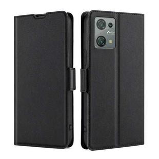 For Blackview Oscal C30 Ultra-thin Voltage Side Buckle Horizontal Flip Leather Phone Case(Black)