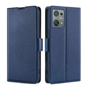 For Blackview Oscal C30 Ultra-thin Voltage Side Buckle Horizontal Flip Leather Phone Case(Blue)