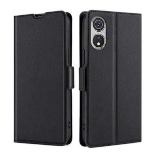 For CUBOT P60 Ultra-thin Voltage Side Buckle Horizontal Flip Leather Phone Case(Black)