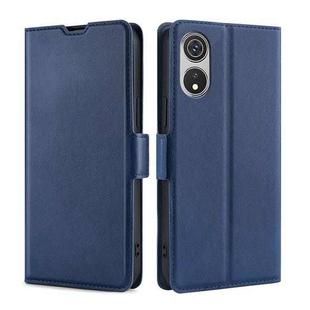 For CUBOT P60 Ultra-thin Voltage Side Buckle Horizontal Flip Leather Phone Case(Blue)