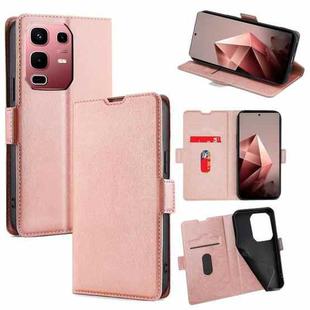 For Infinix Note 50s 5G Ultra-thin Voltage Side Buckle Horizontal Flip Leather Phone Case(Rose Gold)
