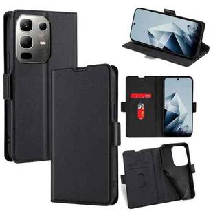 For Infinix Note 50x 5G Ultra-thin Voltage Side Buckle Horizontal Flip Leather Phone Case(Black)