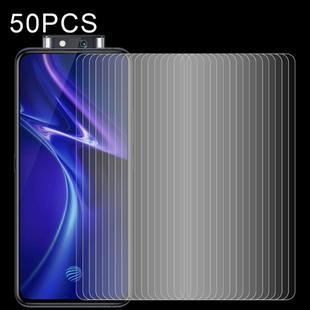 For Vivo X27 Pro 50 PCS Half-screen Transparent Tempered Glass Film