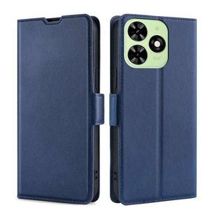 For Tecno Spark Go 2024 Ultra-thin Voltage Side Buckle Horizontal Flip Leather Phone Case(Blue)