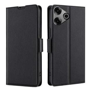 For Tecno Pova 6 Pro 5G Ultra-thin Voltage Side Buckle Horizontal Flip Leather Phone Case(Black)