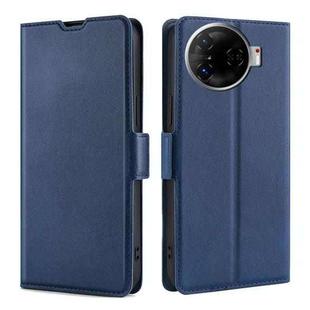 For Tecno Camon 30 Pro 5G Ultra-thin Voltage Side Buckle Horizontal Flip Leather Phone Case(Blue)