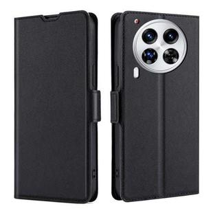 For Tecno Camon 30 Premier 5G Ultra-thin Voltage Side Buckle Horizontal Flip Leather Phone Case(Black)