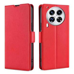 For Tecno Camon 30 Premier 5G Ultra-thin Voltage Side Buckle Horizontal Flip Leather Phone Case(Red)