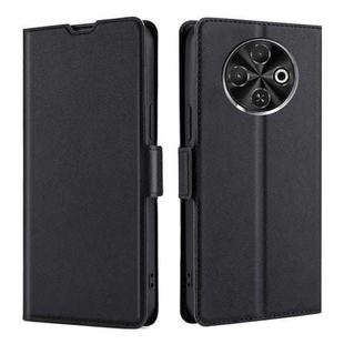 For Tecno Spark 30C 4G Ultra-thin Voltage Side Buckle Horizontal Flip Leather Phone Case(Black)