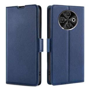 For Tecno Spark 30C 4G Ultra-thin Voltage Side Buckle Horizontal Flip Leather Phone Case(Blue)