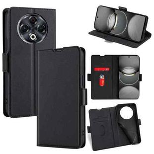 For Tecno Spark 30 4G Ultra-thin Voltage Side Buckle Horizontal Flip Leather Phone Case(Black)