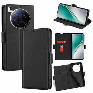 For Tecno Camon 40 Premier 5G Ultra-thin Voltage Side Buckle Horizontal Flip Leather Phone Case(Black)