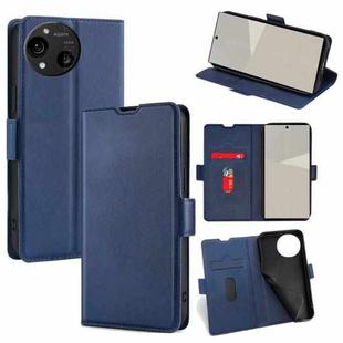 For Sharp Aquos R10 Ultra-thin Voltage Side Buckle Horizontal Flip Leather Phone Case(Blue)