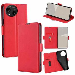 For Sharp Aquos R10 Ultra-thin Voltage Side Buckle Horizontal Flip Leather Phone Case(Red)