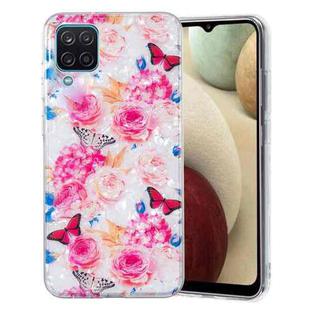 For Samsung Galaxy A12 5G IMD Shell Pattern TPU Phone Case(Butterfly Flower)
