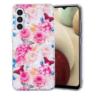 For Samsung Galaxy A13 5G IMD Shell Pattern TPU Phone Case(Butterfly Flower)