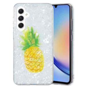 For Samsung Galaxy A34 5G IMD Shell Pattern TPU Phone Case(Pineapple)