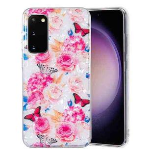 For Samsung Galaxy S20 IMD Shell Pattern TPU Phone Case(Butterfly Flower)
