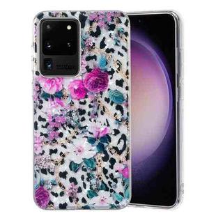 For Samsung Galaxy S20 Ultra IMD Shell Pattern TPU Phone Case(Leopard Flower)
