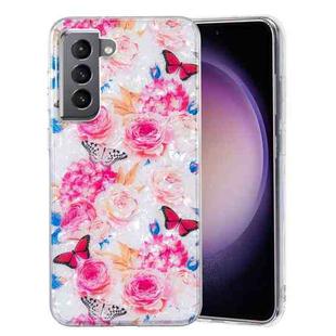 For Samsung Galaxy S21 5G IMD Shell Pattern TPU Phone Case(Butterfly Flower)