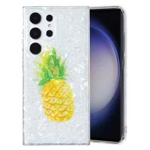 For Samsung Galaxy S22 Ultra 5G IMD Shell Pattern TPU Phone Case(Pineapple)