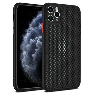 For iPhone 11 All-inclusive Shockproof Breathable TPU Protective Case(Black)