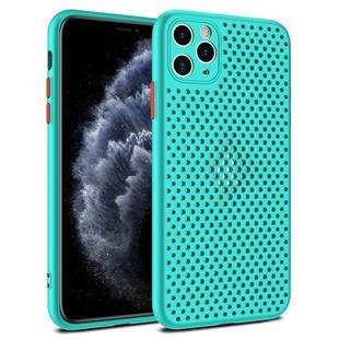 For iPhone 11 Pro Max All-inclusive Shockproof Breathable TPU Protective Case(Sky Blue)