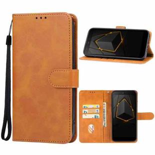 For DOOGEE S41T Leather Phone Case(Brown)