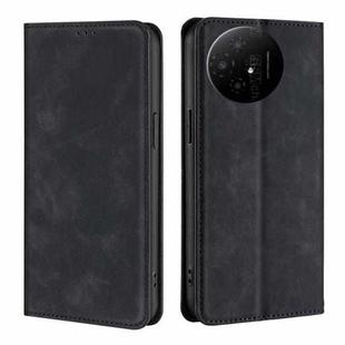 For TCL 50 XL Skin Feel Magnetic Leather Phone Case(Black)