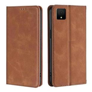 For TCL 502 Skin Feel Magnetic Leather Phone Case(Light Brown)