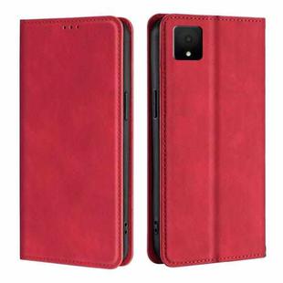 For TCL 502 Skin Feel Magnetic Leather Phone Case(Red)