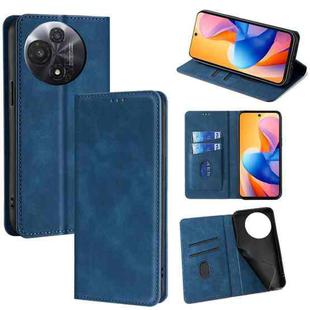 For TCL 60R 5G Skin Feel Magnetic Leather Phone Case(Blue)