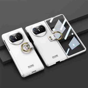 For Huawei Mate X3 GKK Ultra-thin PC Full Coverage Phone Case with Ring Holder(Silver)